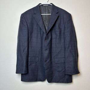 Oscar de la Renta Blazer Mens 44R Sport Coat Suit Jacket Wool Cashmere Preppy